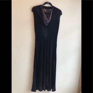 Donna Karan Signature Dress Plum Velvet